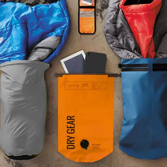 Dry Gear Waterproof Outdoor Travel Bag - 20L Day Pak || Orange