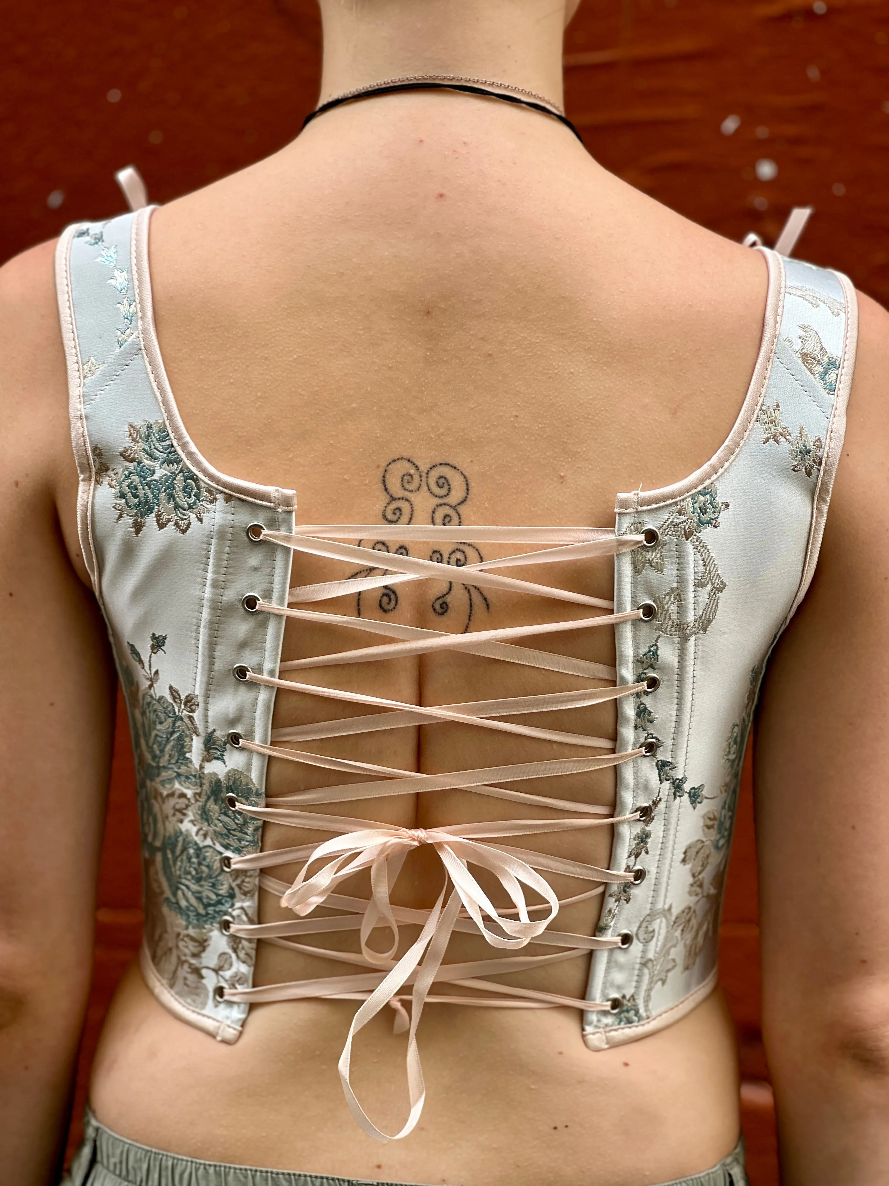 Embroidered Corset Top