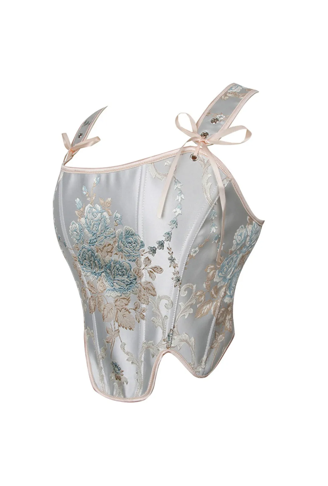 Embroidered Corset Top