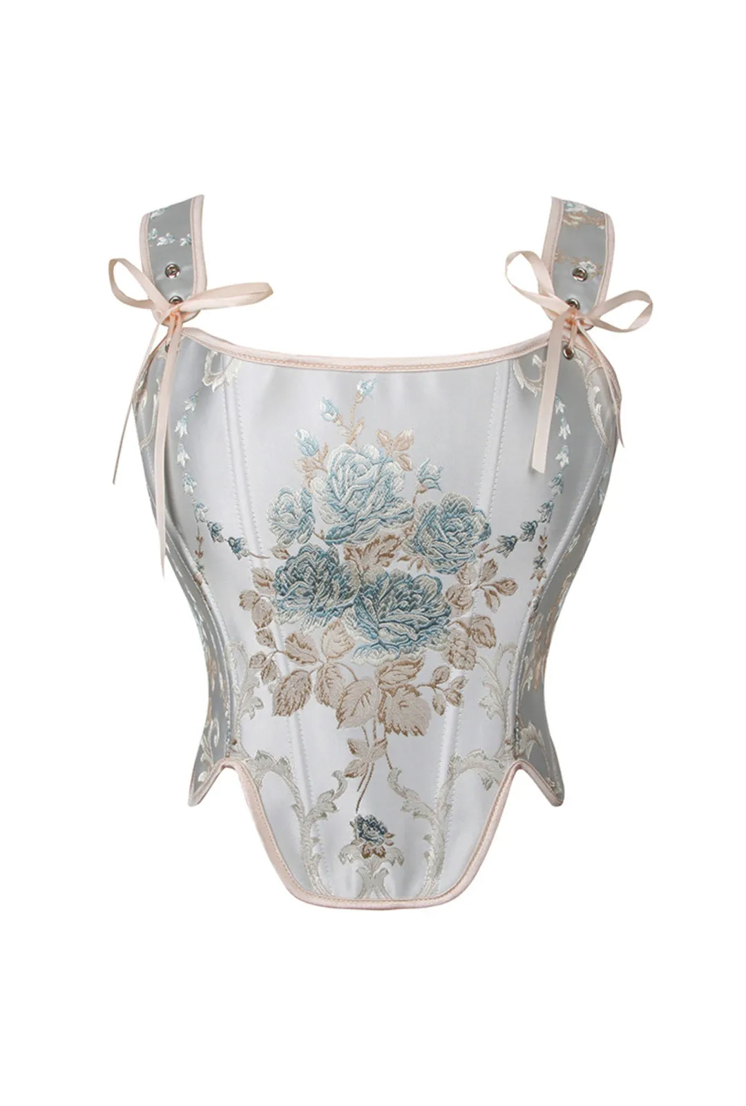 Embroidered Corset Top