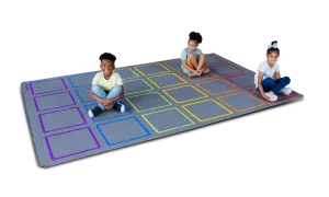 Essentials Rainbow Squares Indoor/Outdoor Carpet