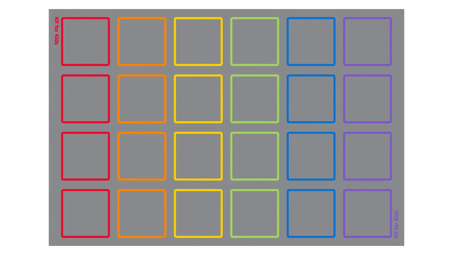 Essentials Rainbow Squares Indoor/Outdoor Carpet