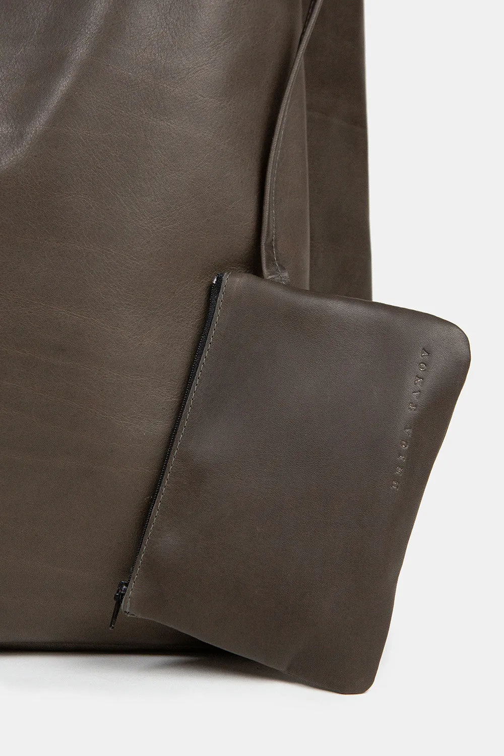 Eve Leather Tote In Shale