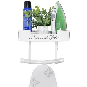Farmhouse Enamelware Ironing Board Caddy (White, Case of 4)