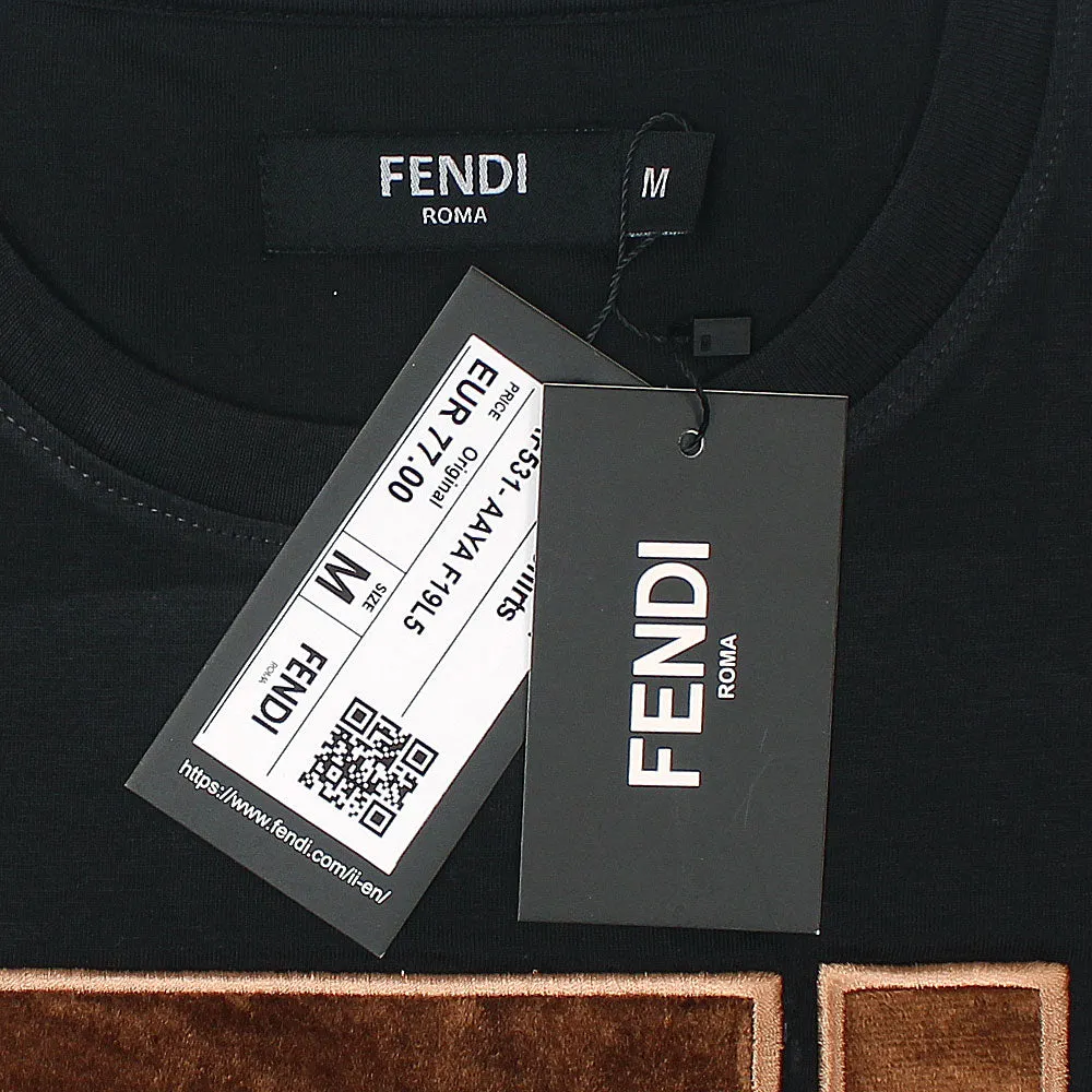 Fendi Embroidered Logo T-Shirt