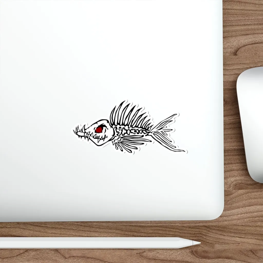 Fish Bone Die-Cut Stickers