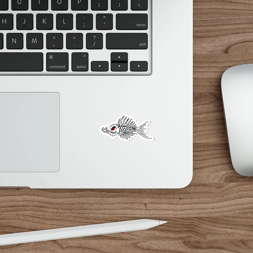 Fish Bone Die-Cut Stickers