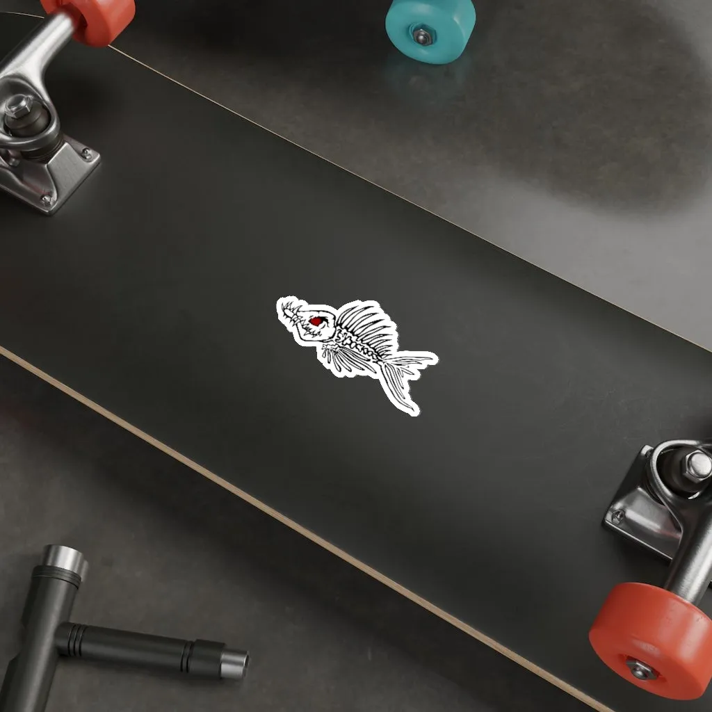 Fish Bone Die-Cut Stickers