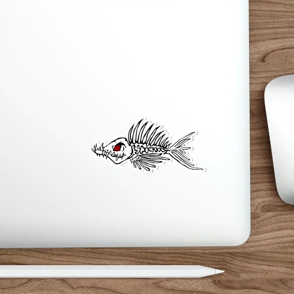 Fish Bone Die-Cut Stickers