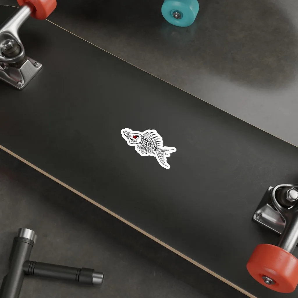 Fish Bone Die-Cut Stickers