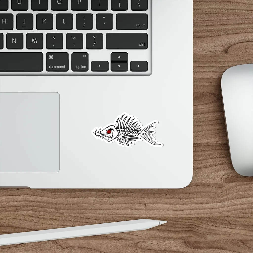Fish Bone Die-Cut Stickers