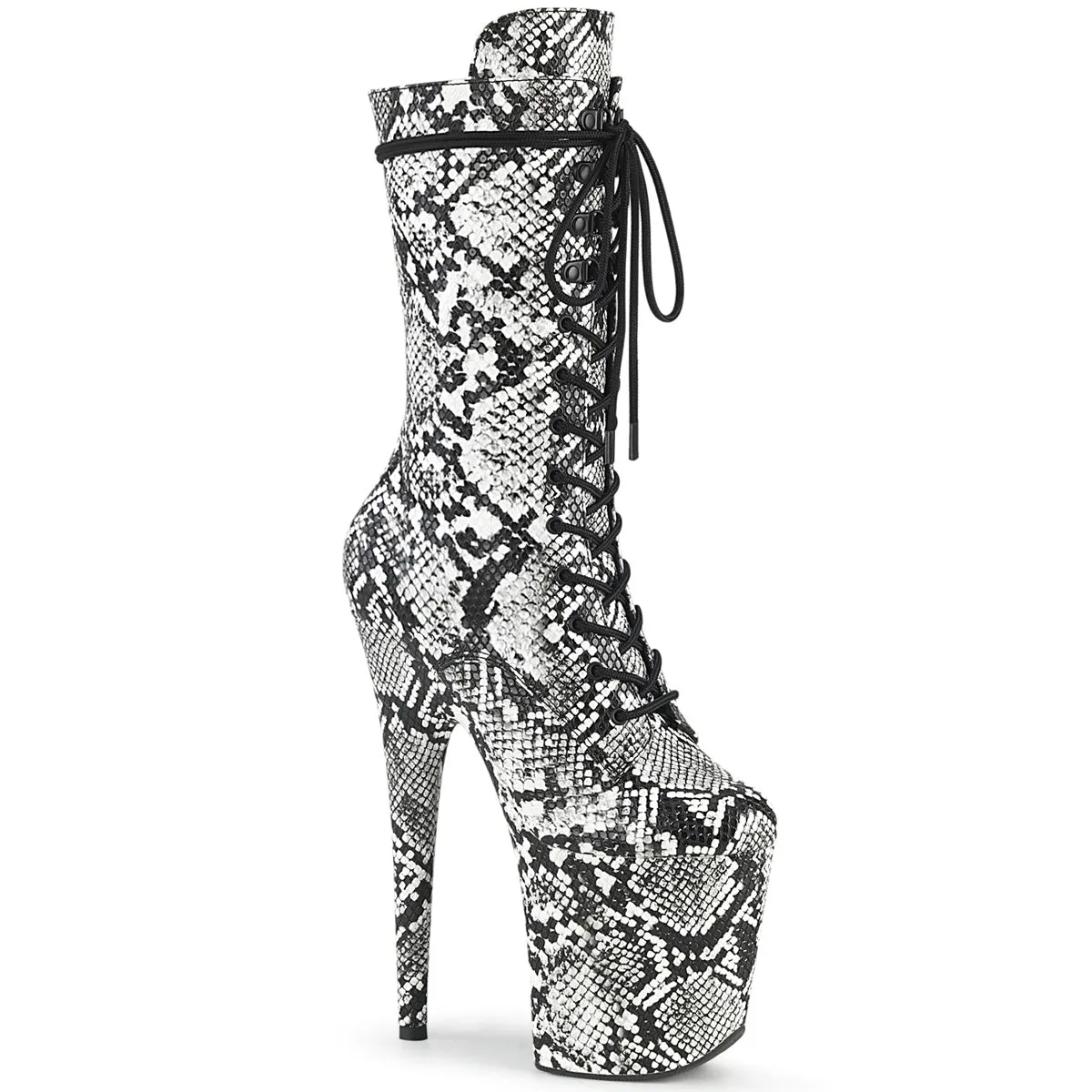 FLAMINGO-1050SP  Black-White Snake Print/Black-White Snake Print