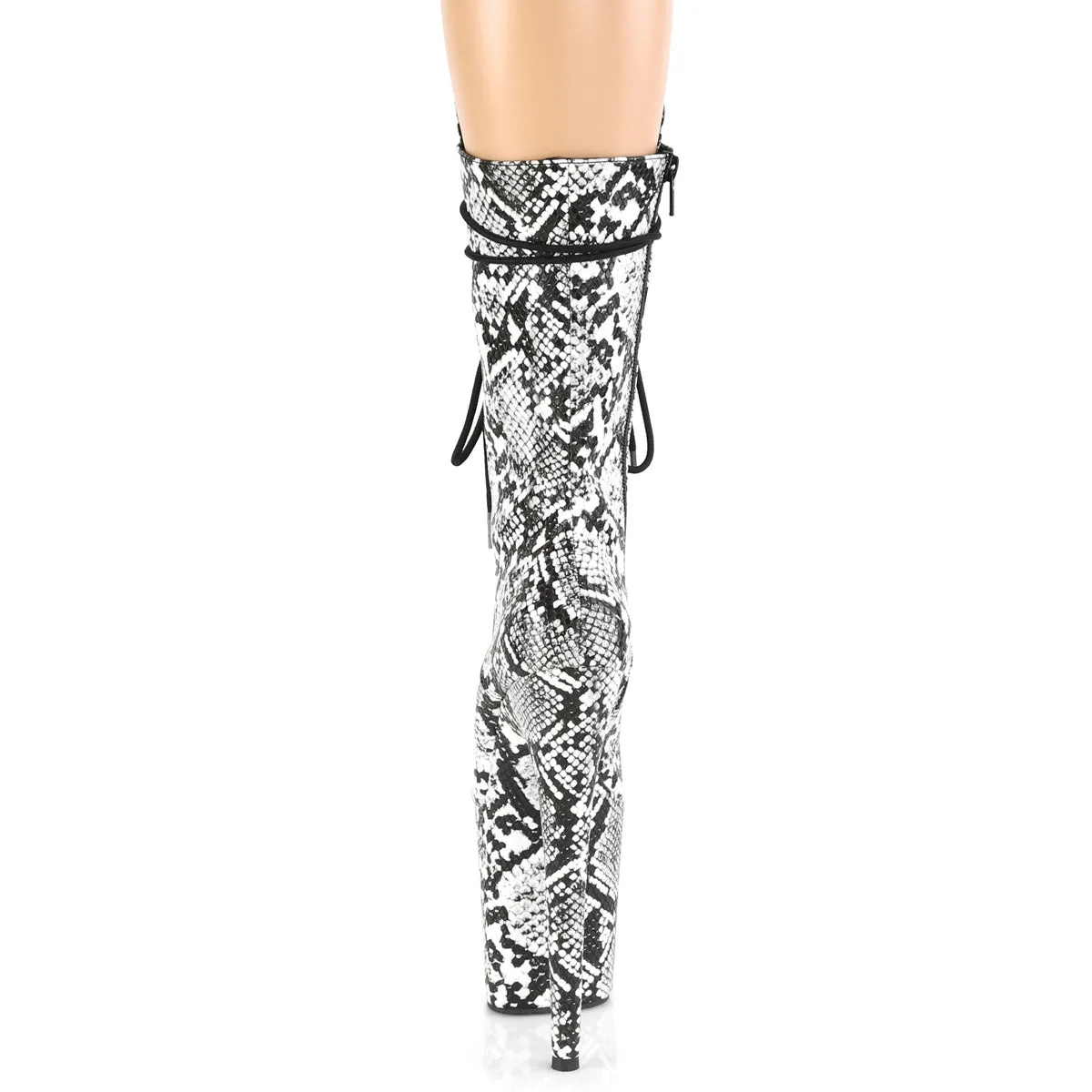 FLAMINGO-1050SP  Black-White Snake Print/Black-White Snake Print