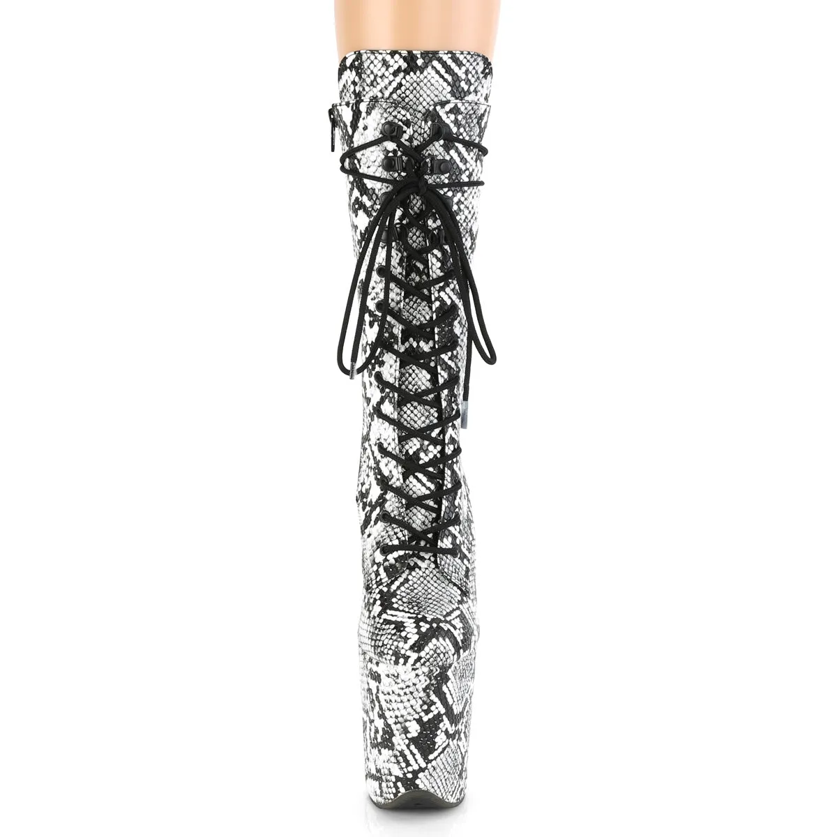 FLAMINGO-1050SP  Black-White Snake Print/Black-White Snake Print