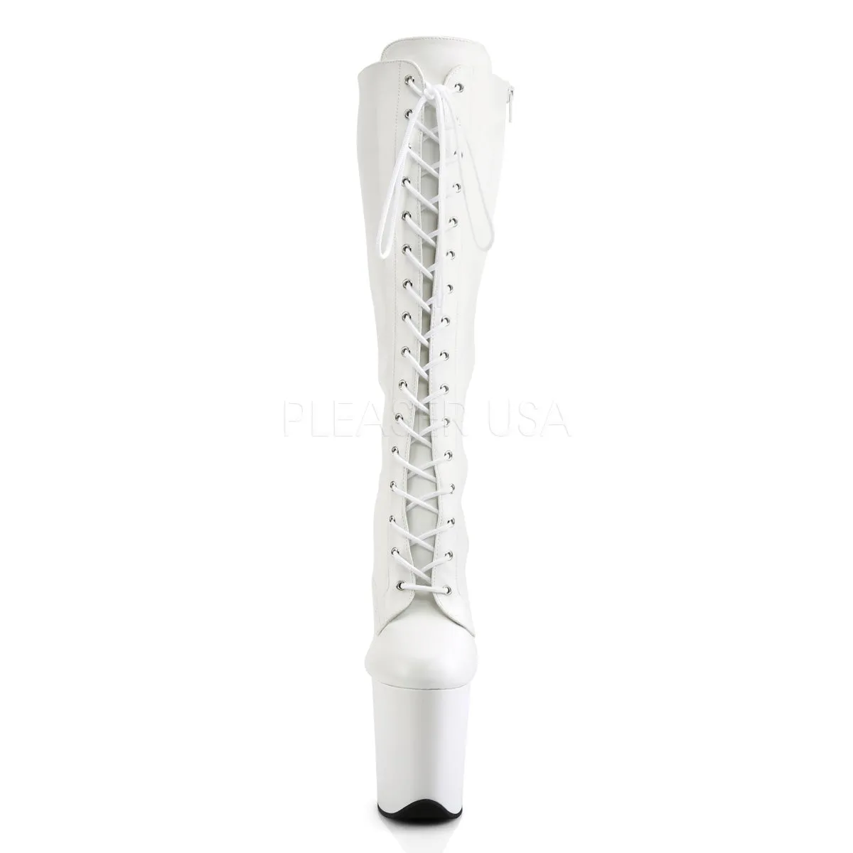 FLAMINGO-2023  White Str Faux Leather/White