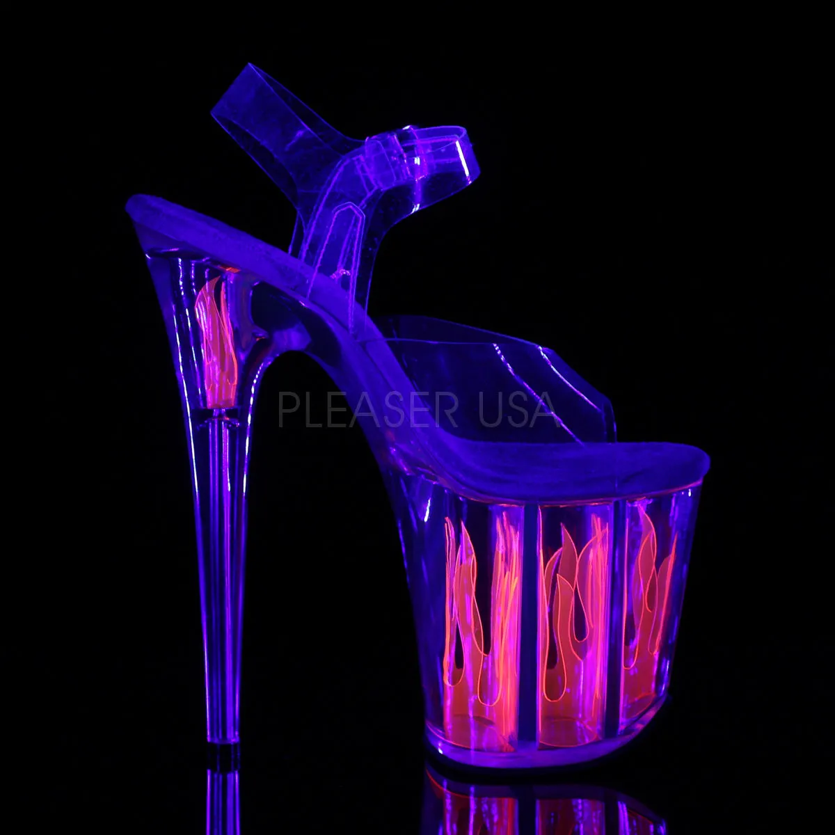 FLAMINGO-808FLM  Clear/Clear-Hot Pink