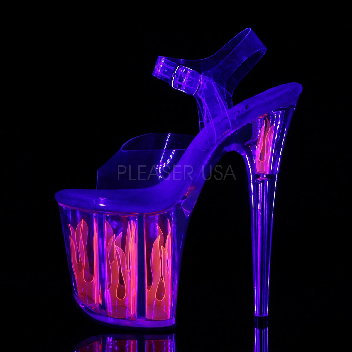FLAMINGO-808FLM  Clear/Clear-Hot Pink