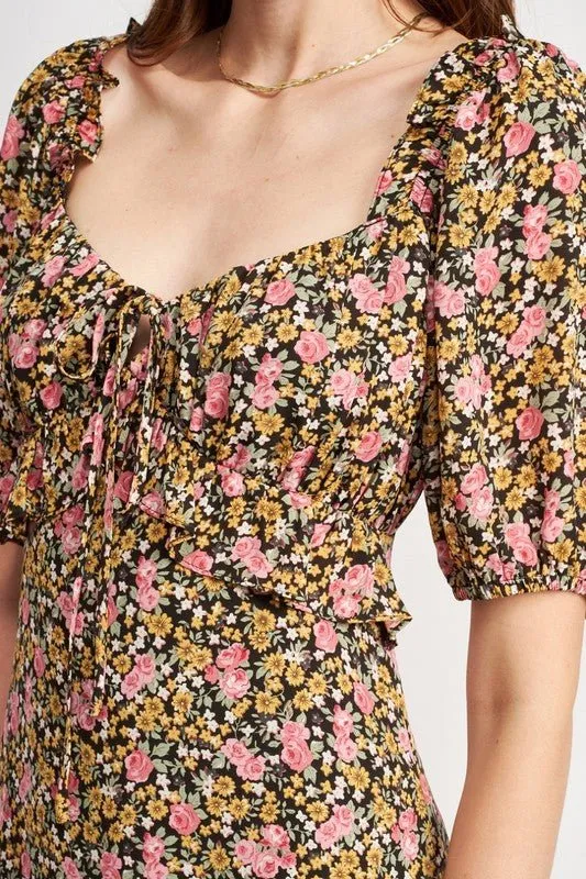 Floral Ruffle Dress