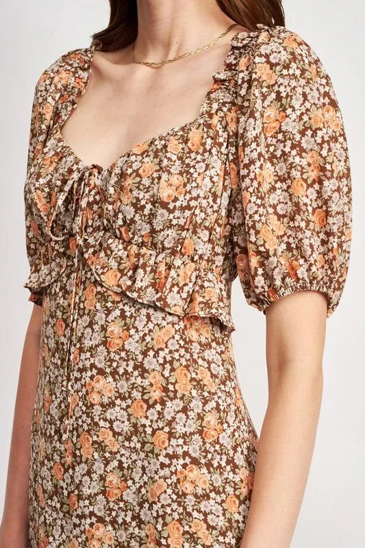 Floral Ruffle Dress