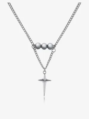 Four Pointed Star Pendant Necklace