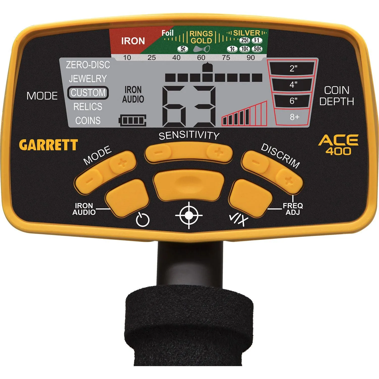 Garrett ACE 400 Metal Detector with Digger, Pouch, Sand Scoop and Carry Bag