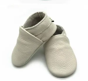 Genuine leather soft sole pre walker - Beige