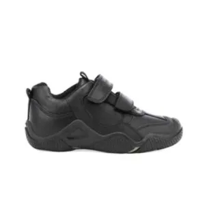 Geox Wader - Black Riptape School Shoe