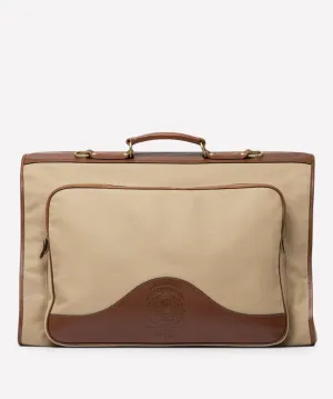 Ghurka Packet No. 83 in Khaki Twill & Vintage Walnut Leather
