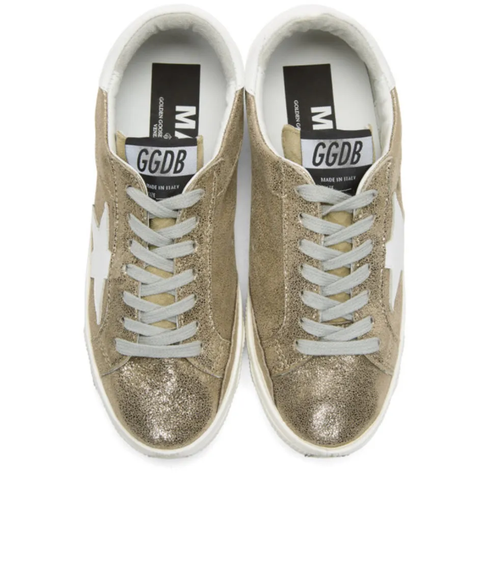 Golden Goose metallic runners - women size 8.5