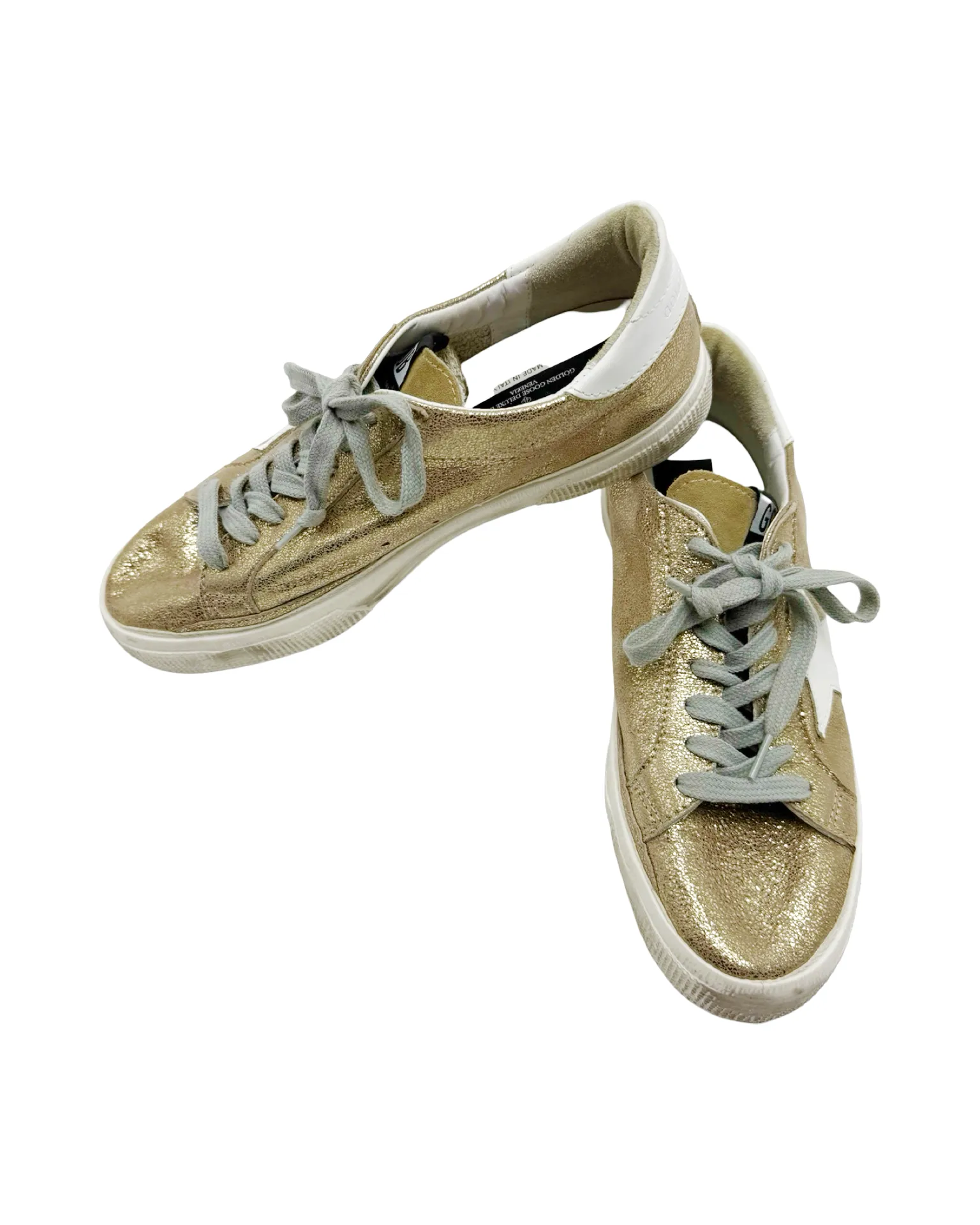 Golden Goose metallic runners - women size 8.5