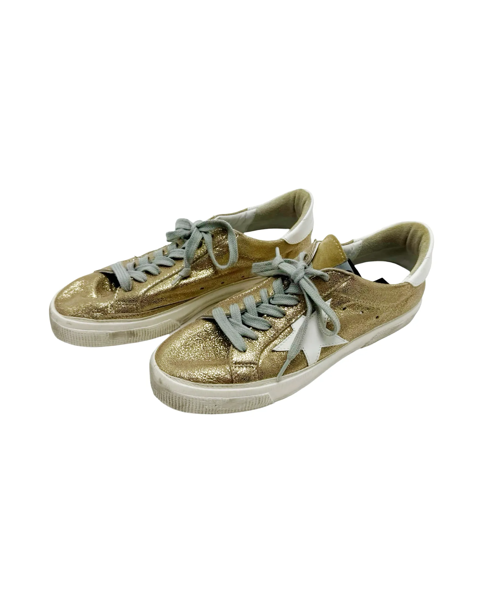 Golden Goose metallic runners - women size 8.5
