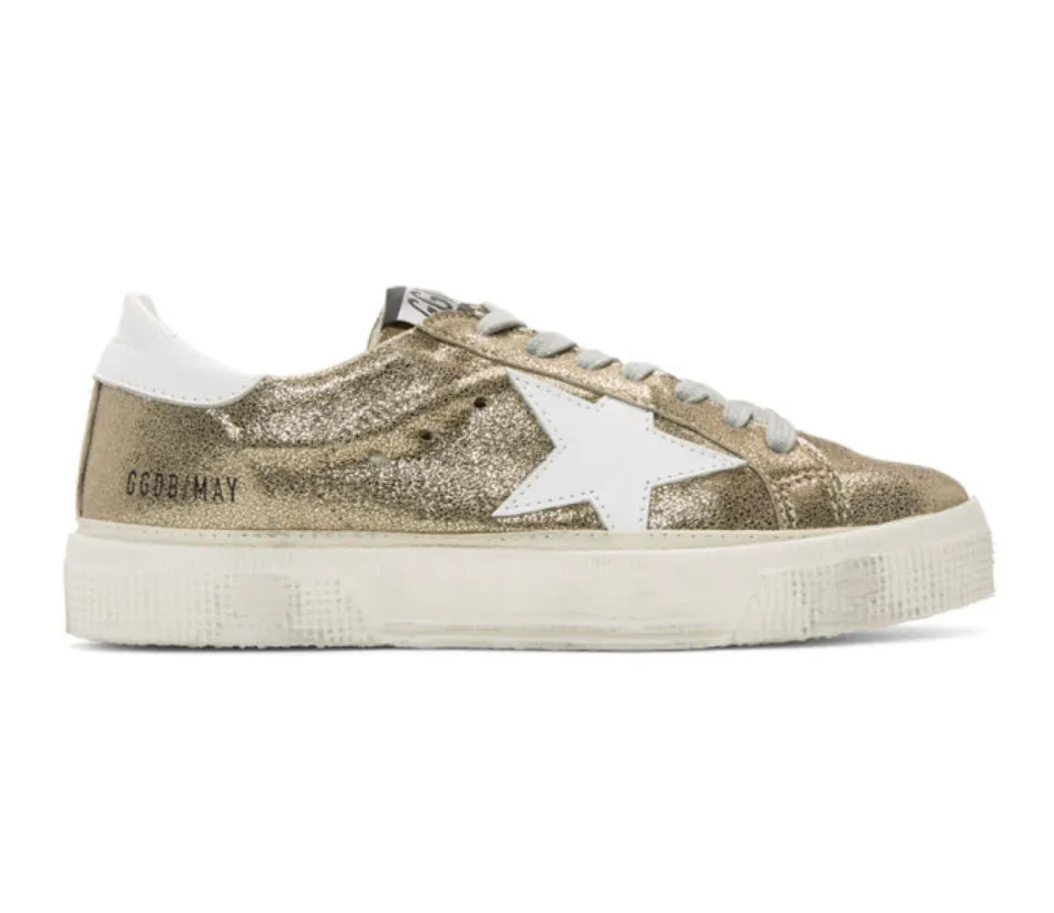 Golden Goose metallic runners - women size 8.5