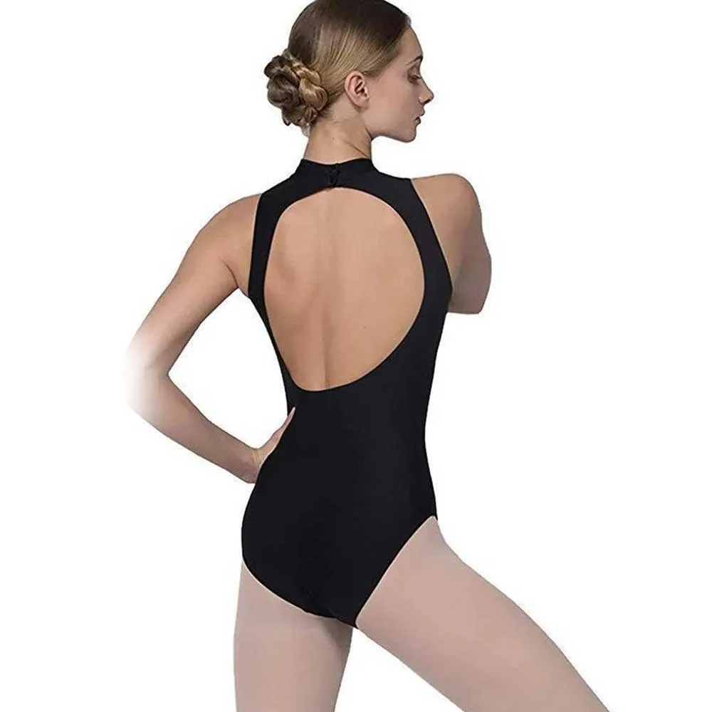 Grishko 2074 High Neck Mesh Dance Leotard - Women's