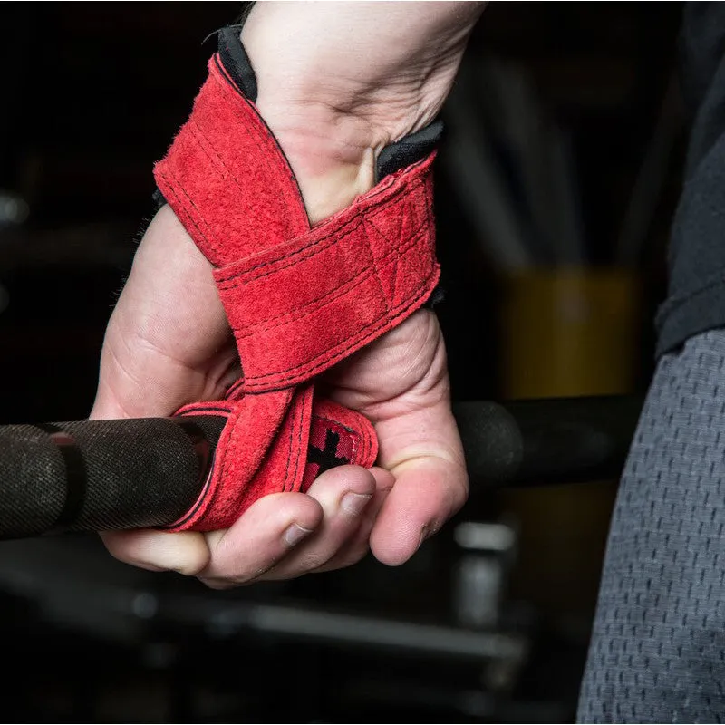 Harbinger Weight Lifting Straps 21" Leather Padded Wrist