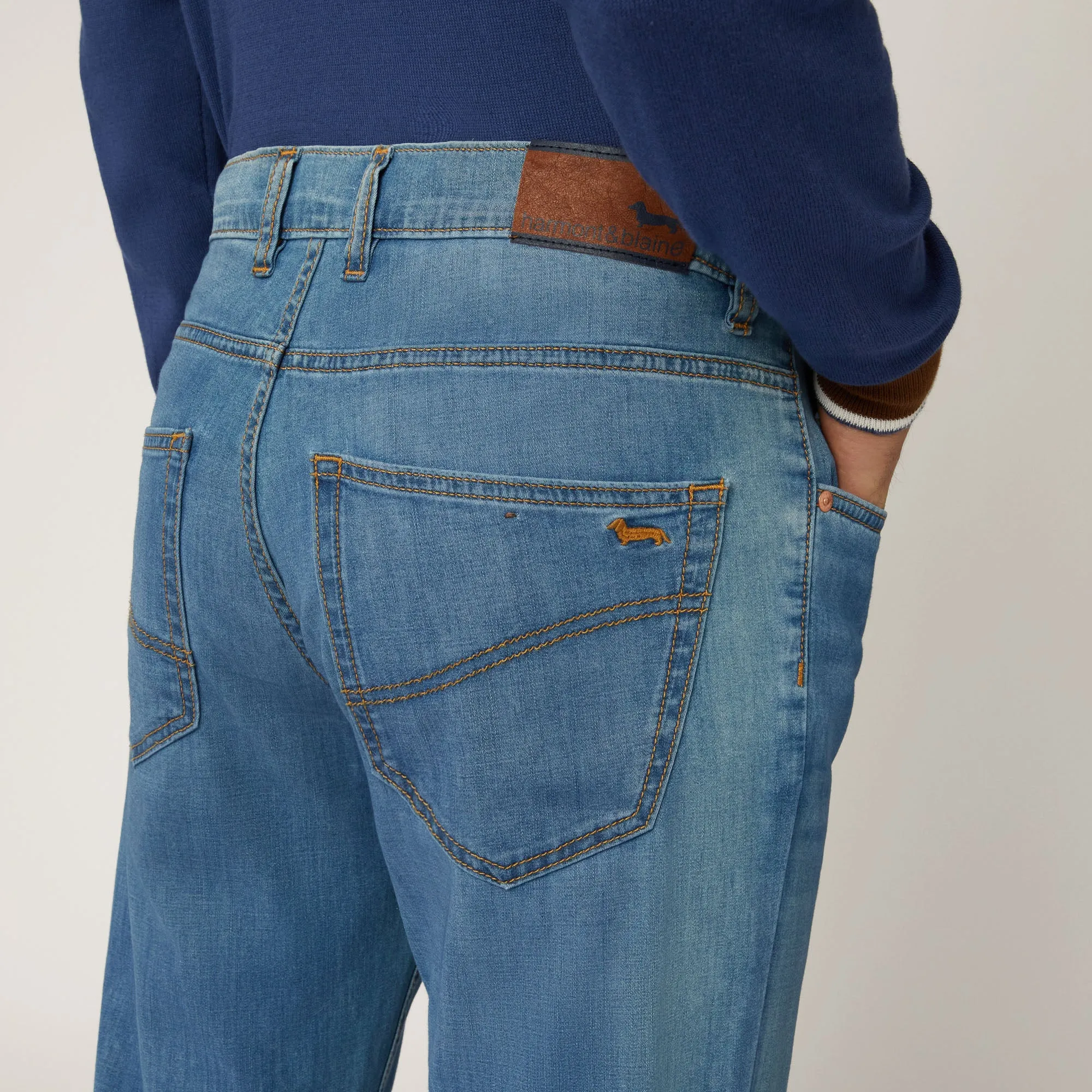 Harmont & Blaine Narrow 5 Pocket Jeans - Denim