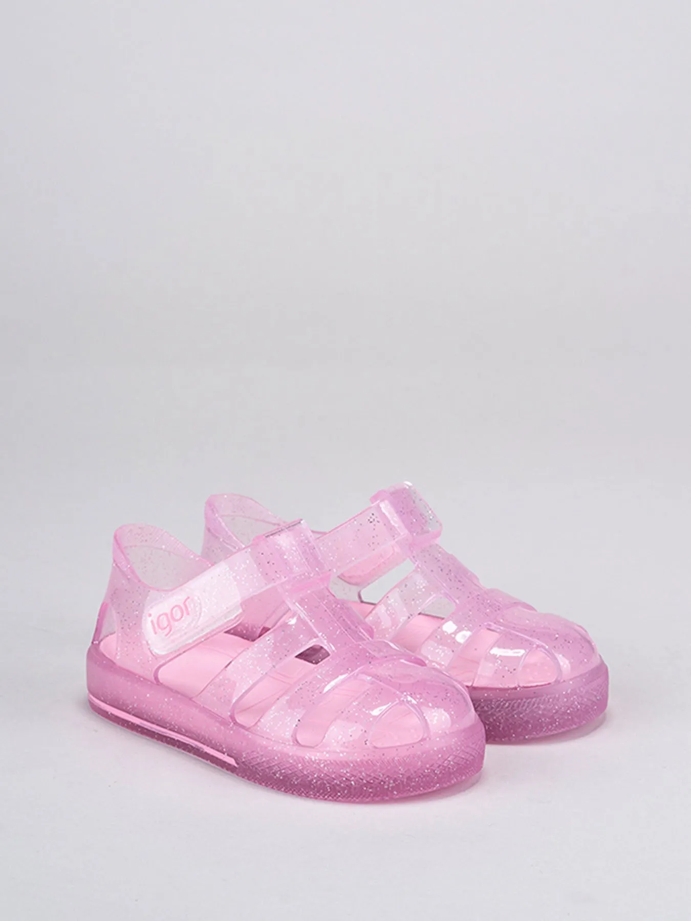 Igor Star Jelly Shoes - Pink Glitter