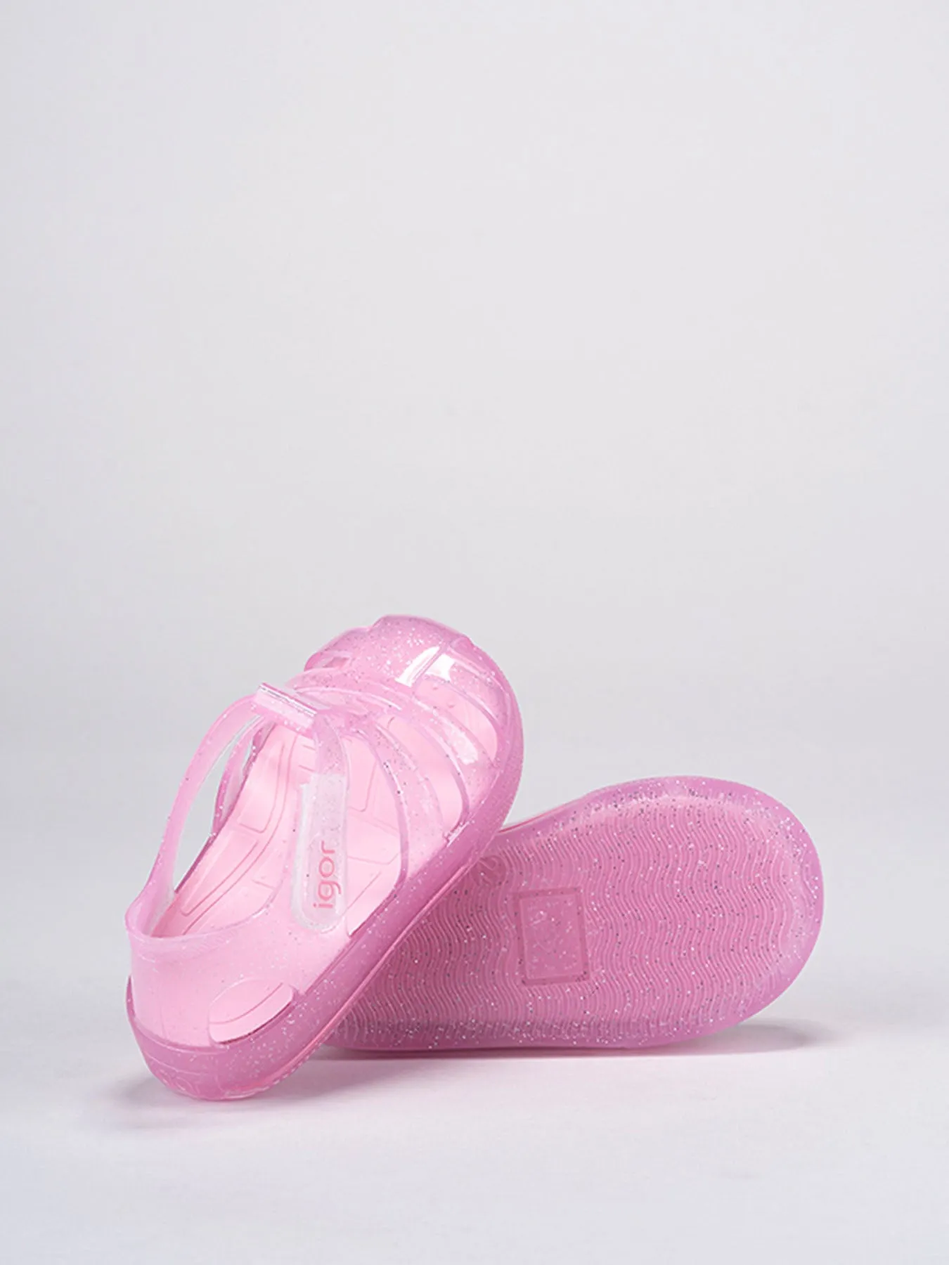 Igor Star Jelly Shoes - Pink Glitter