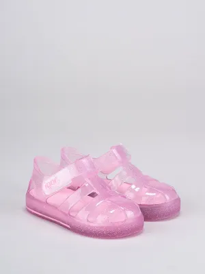 Igor Star Jelly Shoes - Pink Glitter