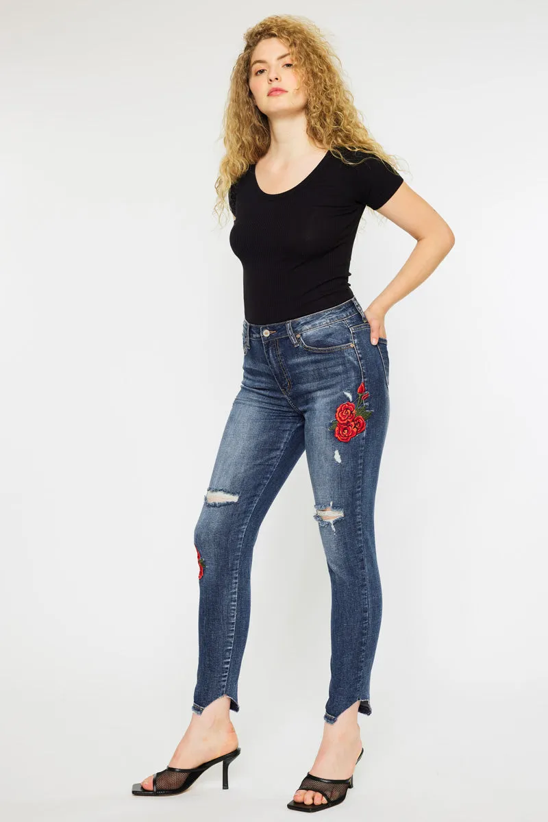 Isla High Rise Ankle Skinny Jeans