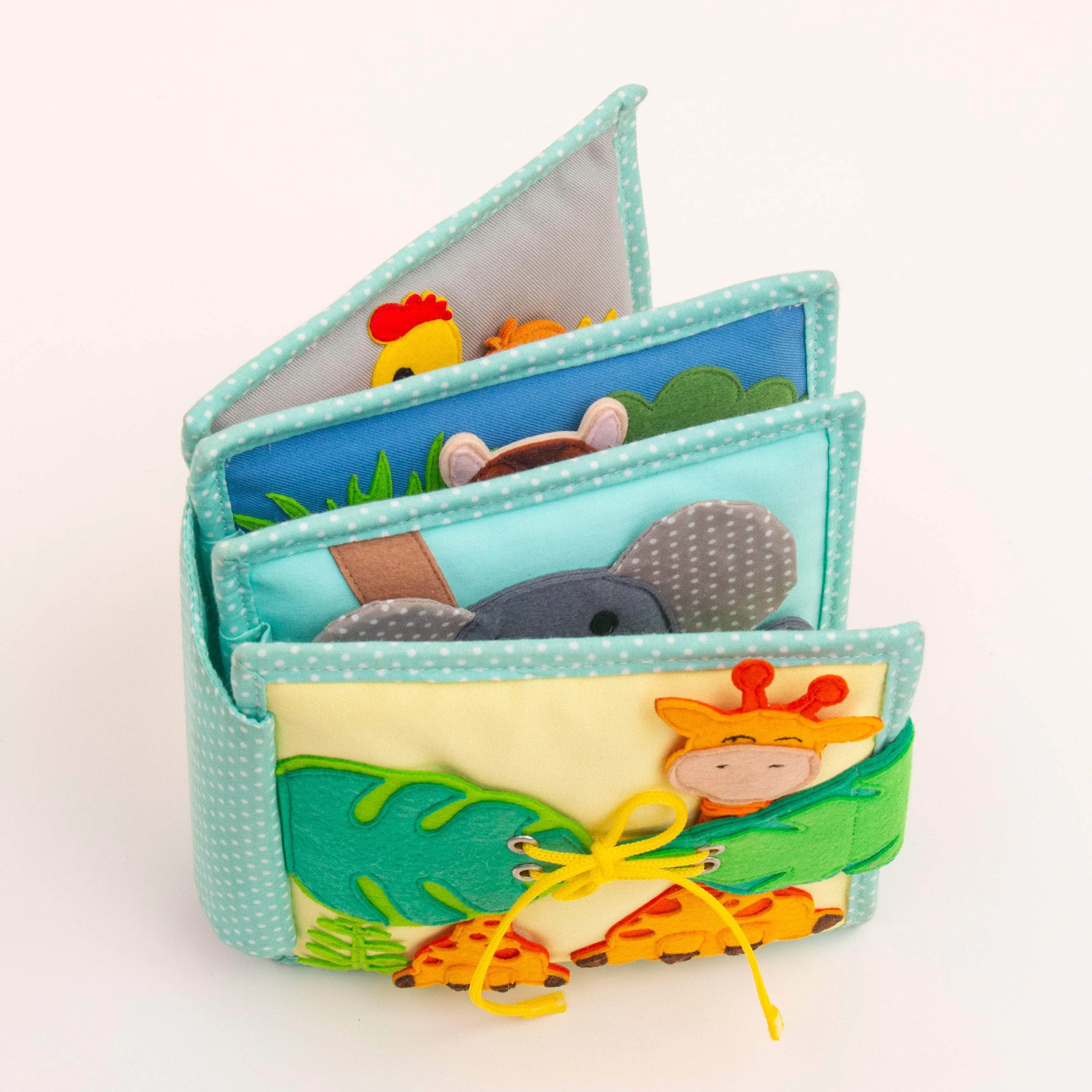 Jolly Jungle - 6 Seiten Mini Quiet Book