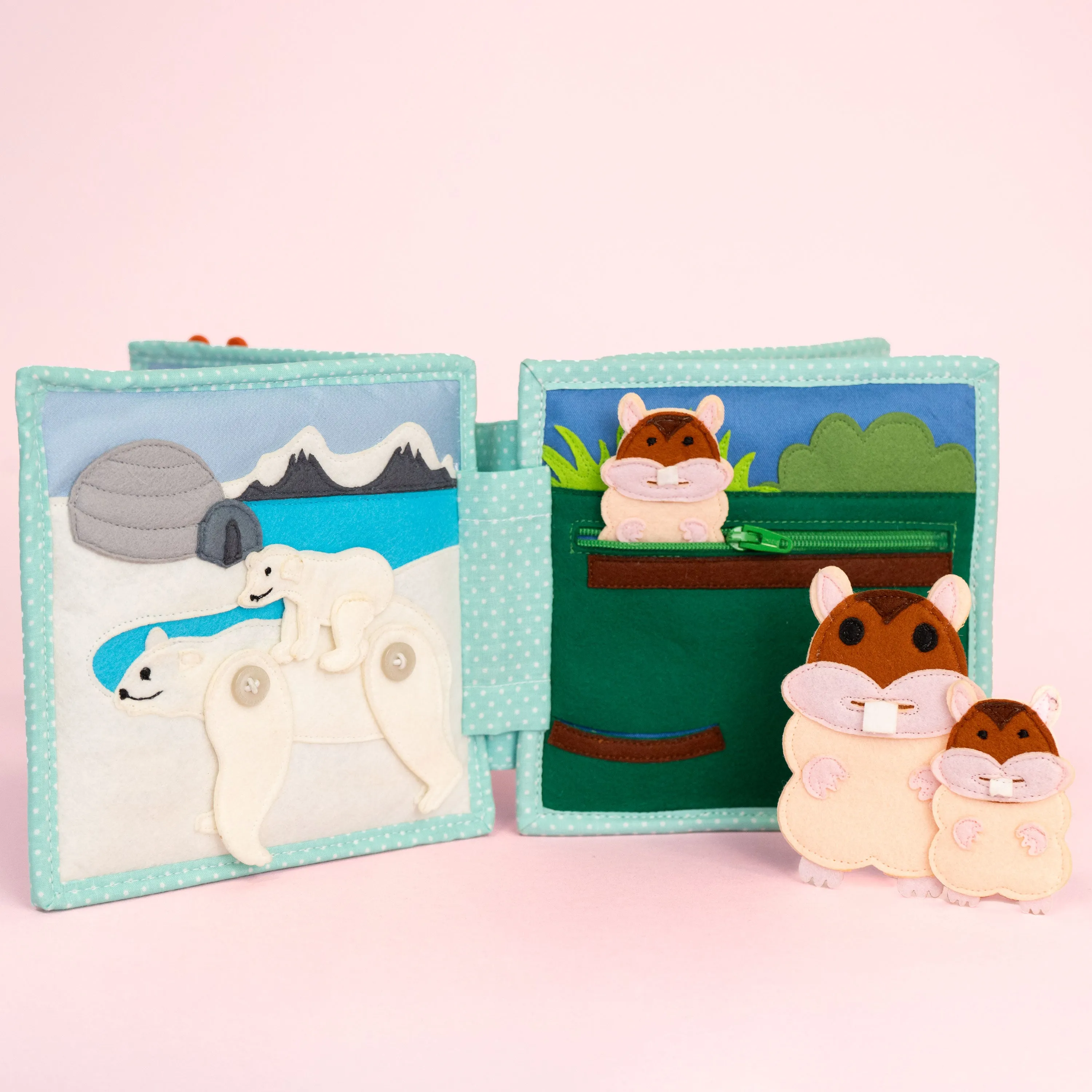 Jolly Jungle - 6 Seiten Mini Quiet Book