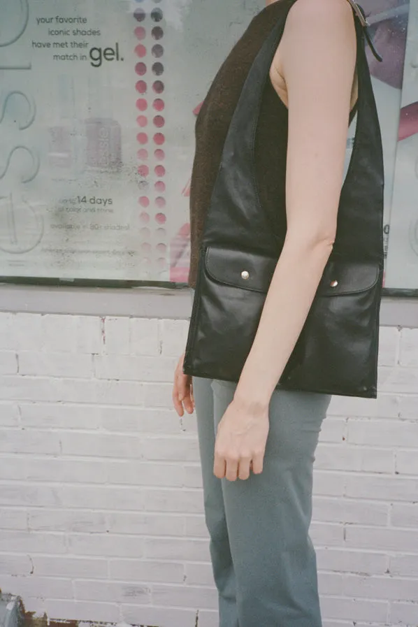 JULIAN BAG, BLACK CALF
