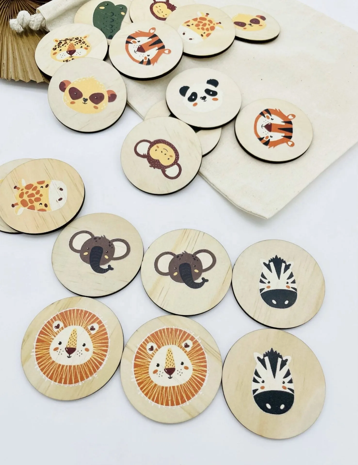 Jungle Friends Animal Match Up Game
