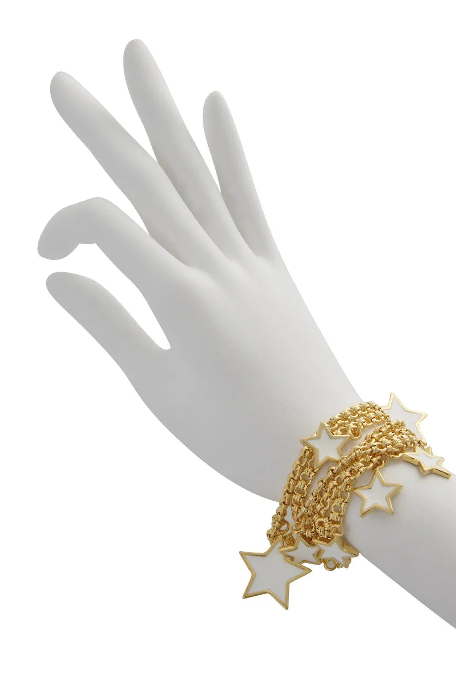 KENNETH JAY LANE STARS White Gold Bracelet