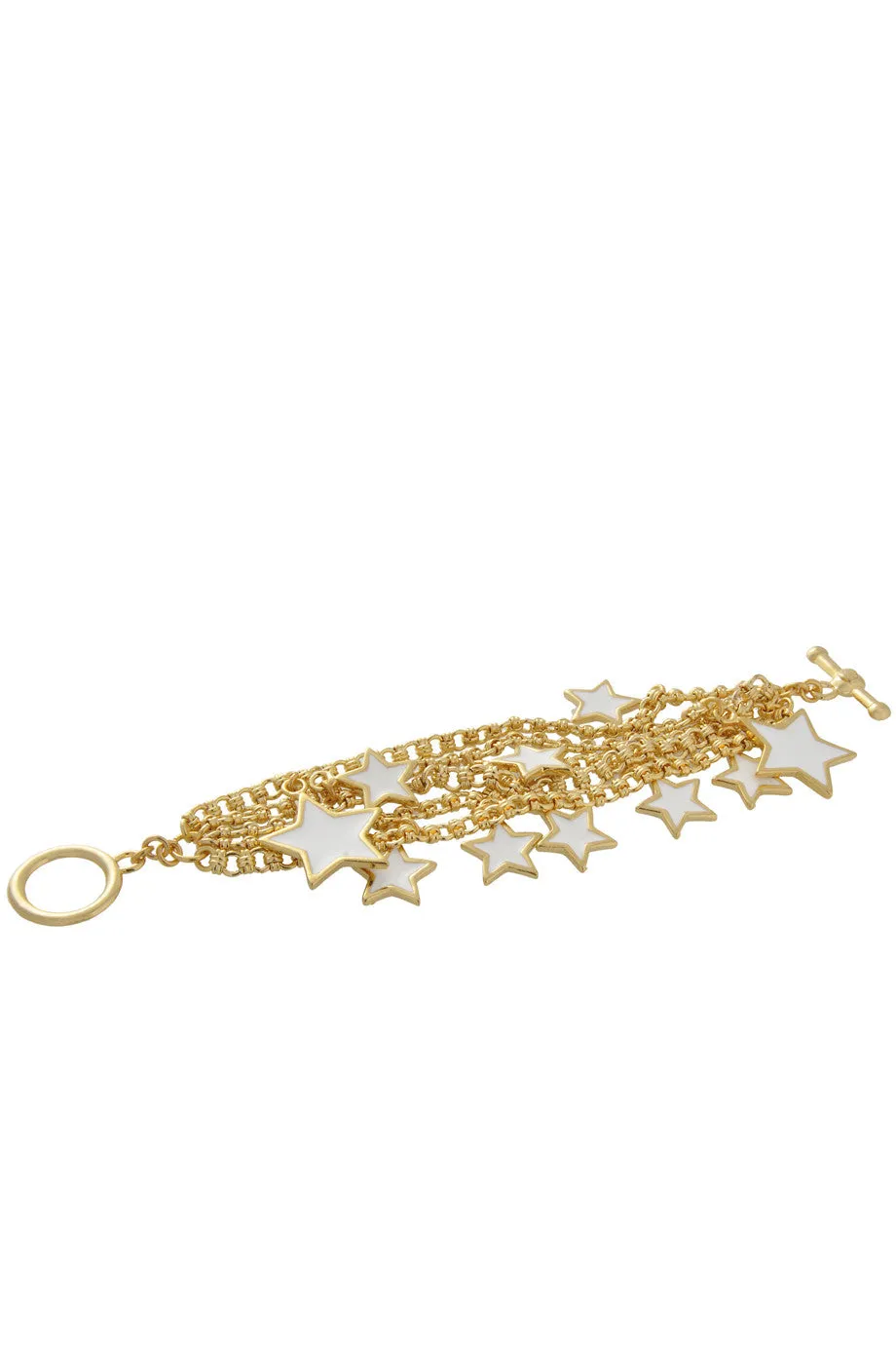 KENNETH JAY LANE STARS White Gold Bracelet