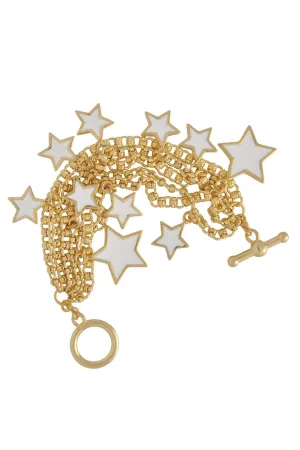 KENNETH JAY LANE STARS White Gold Bracelet