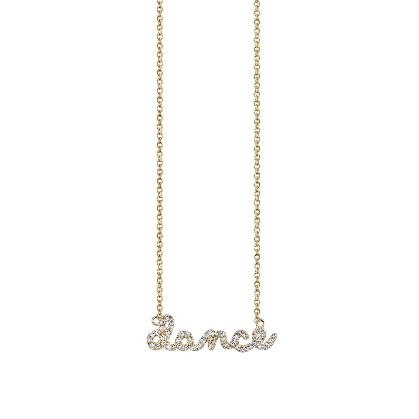 Kids Collection Gold & Pavé Diamond Dance Necklace