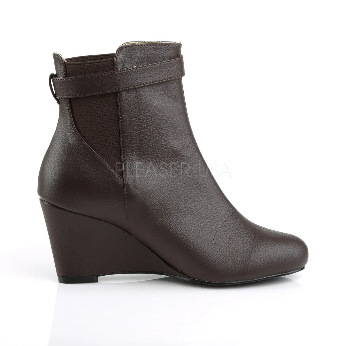 KIMBERLY-102  Brown Faux Leather