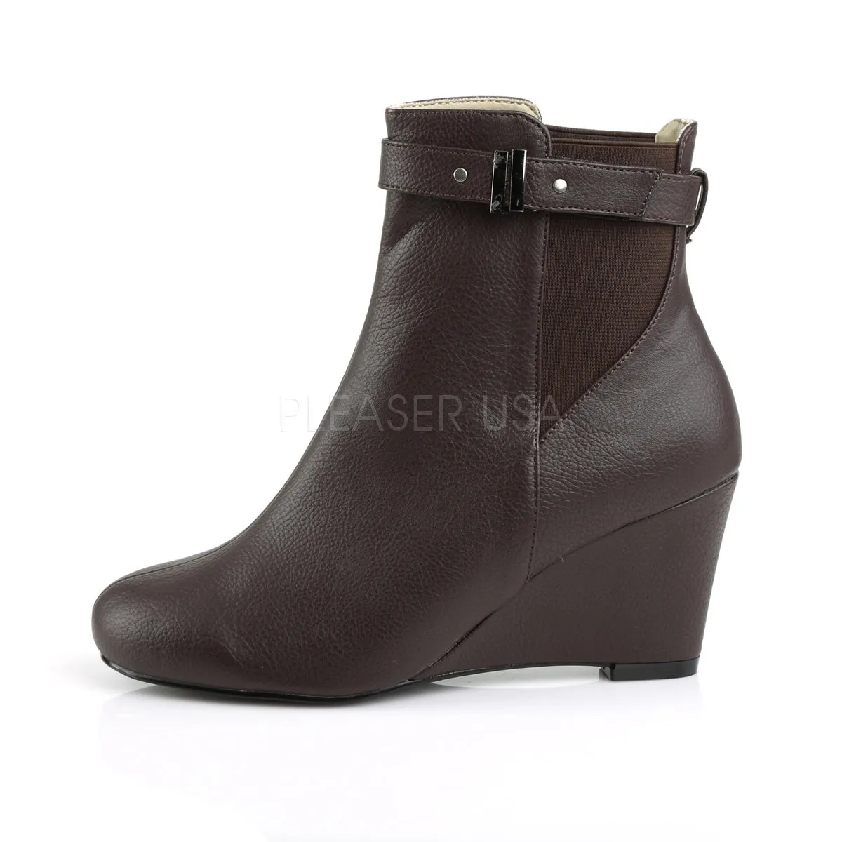 KIMBERLY-102  Brown Faux Leather