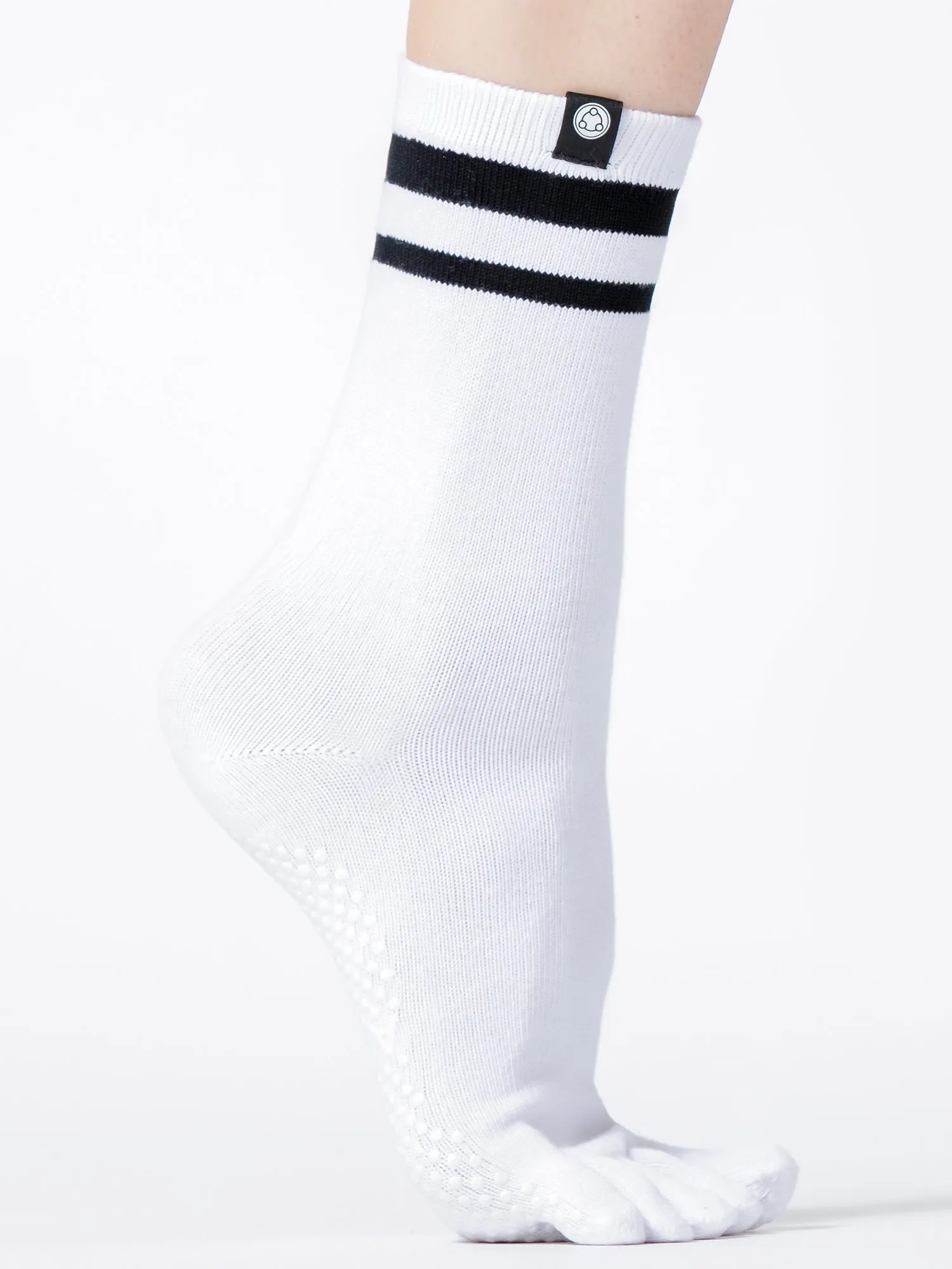KNEE HIGH FULL TOE YOGA GRIP SOCKS